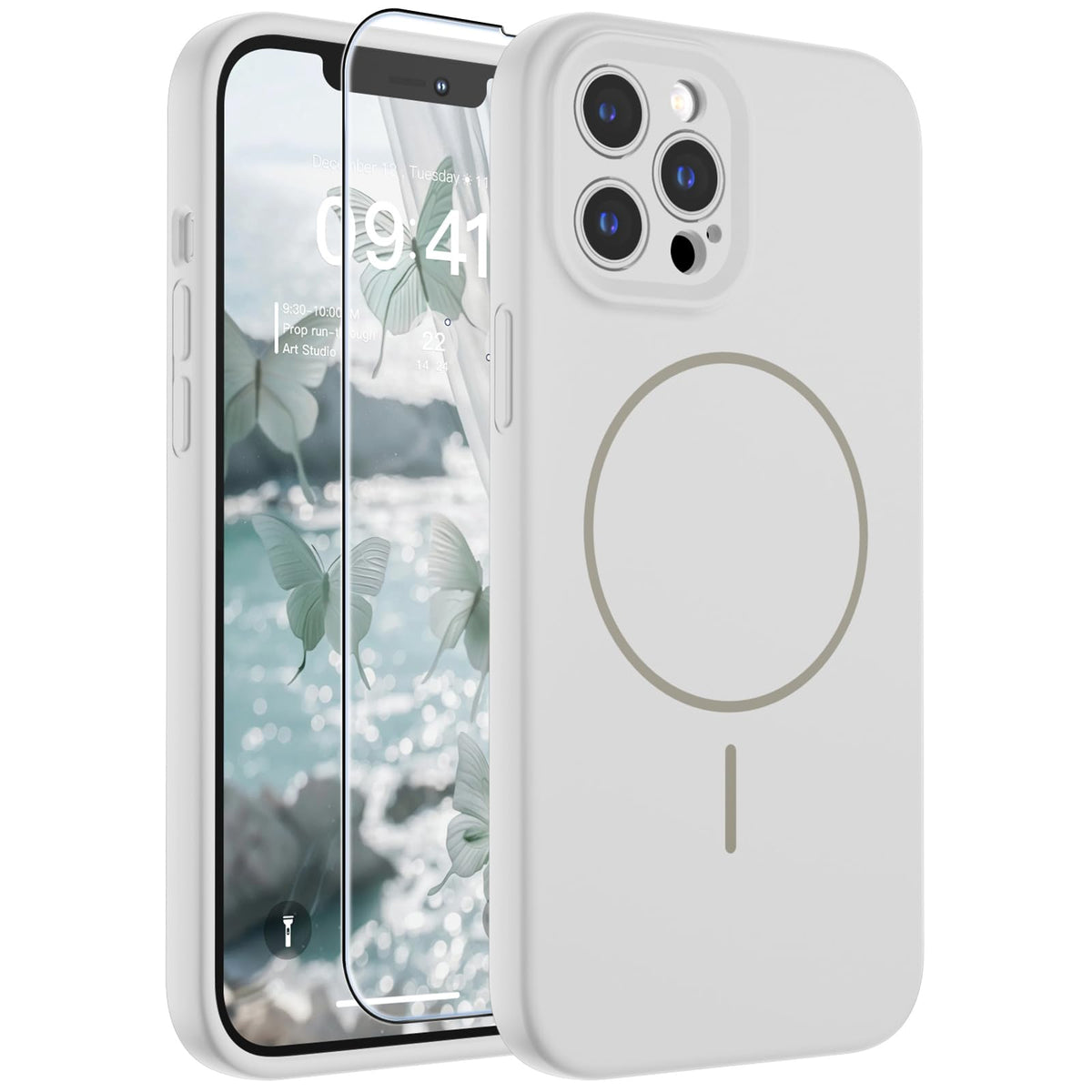 SUPFINE Silicone & Magnetic for iPhone 16 Pro Case