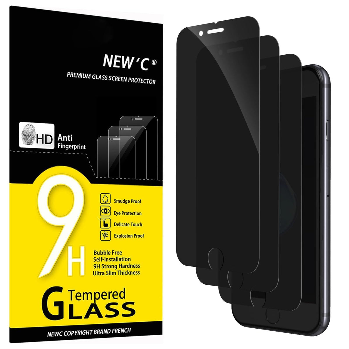 NEW'C for iPhone 17 Pro Max, iPhone 16 Pro Max Screen Protector HD Clear