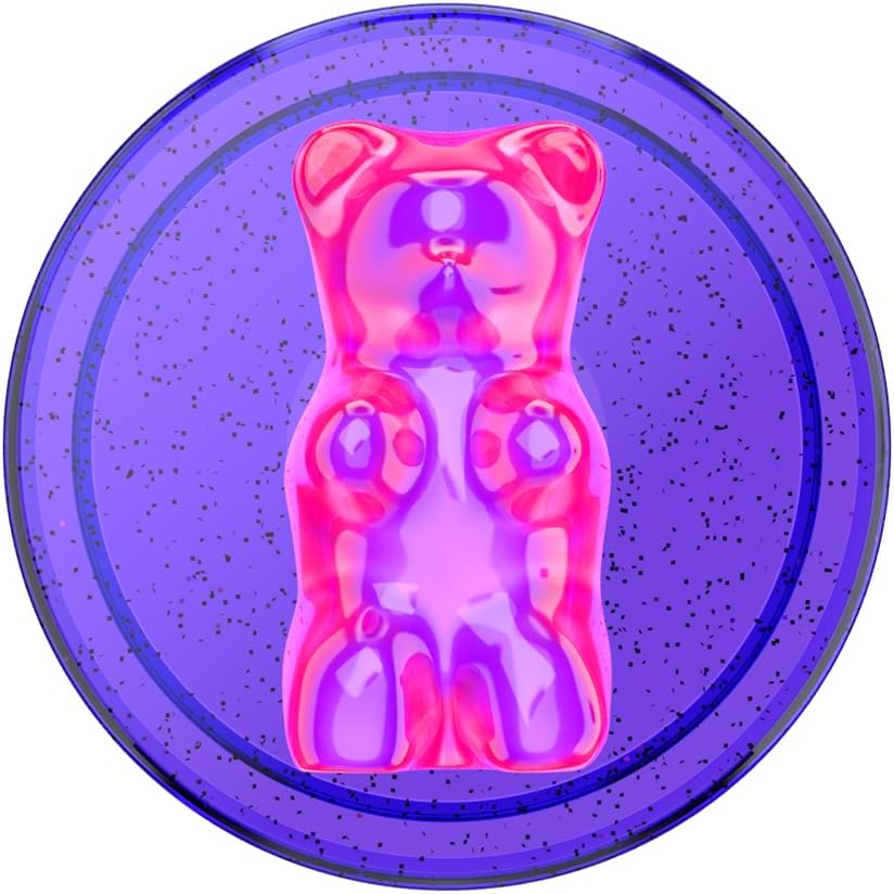 PopSockets Phone Grip for MagSafe, Magnetic Holder- Purple Fields