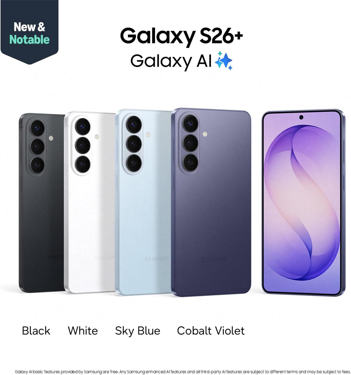 Samsung Galaxy S26 Ultra, Unlocked Android Smartphone, 512GB, Cobalt Violet