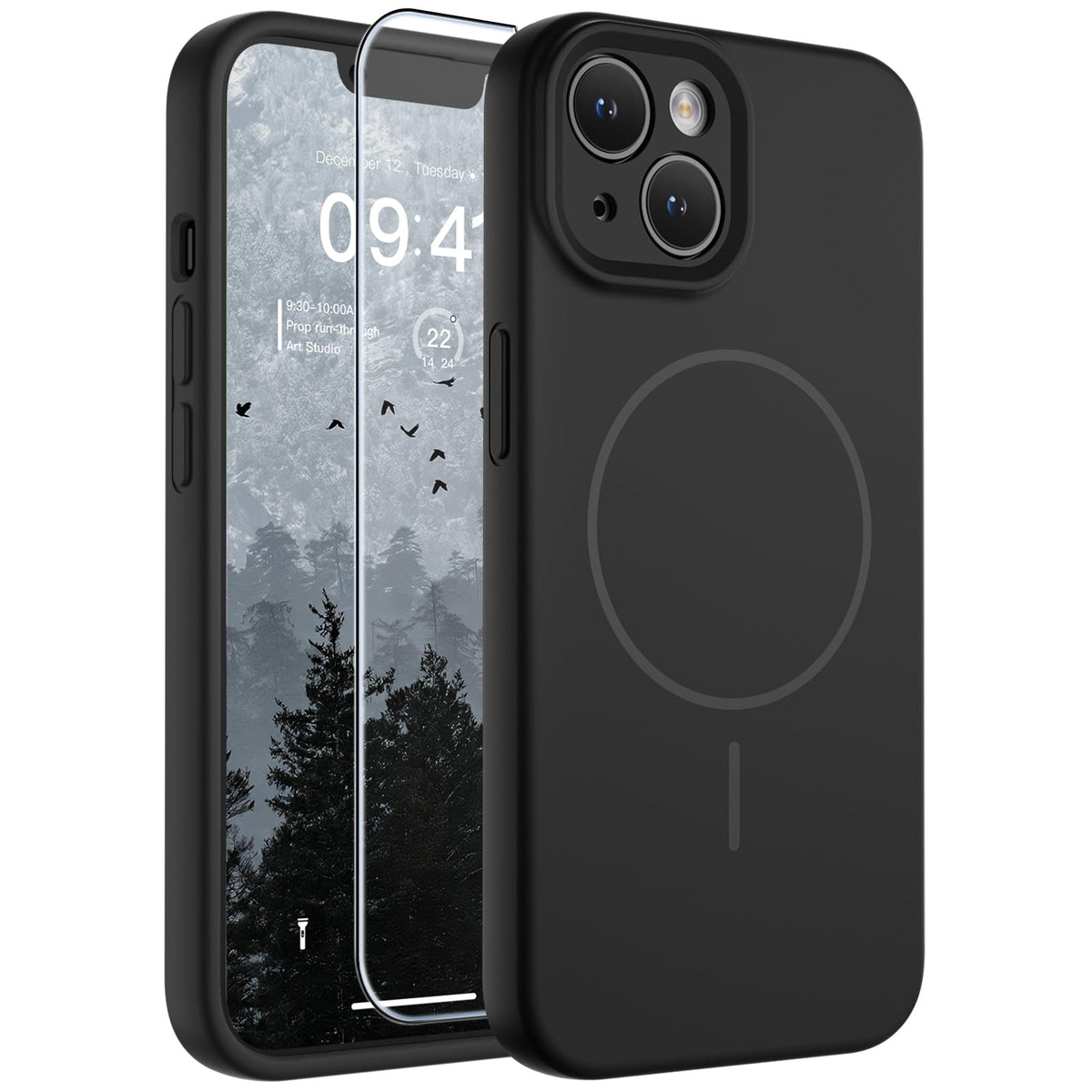 SUPFINE Silicone & Magnetic for iPhone 16 Pro Case
