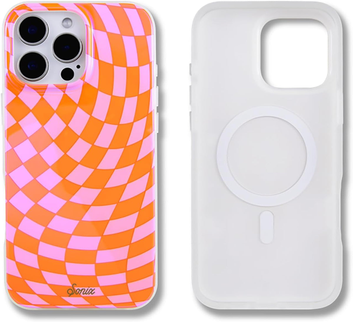 Sonix Case for iPhone 18 Pro, 17 Pro | Abstract Stripe Brown/Blue