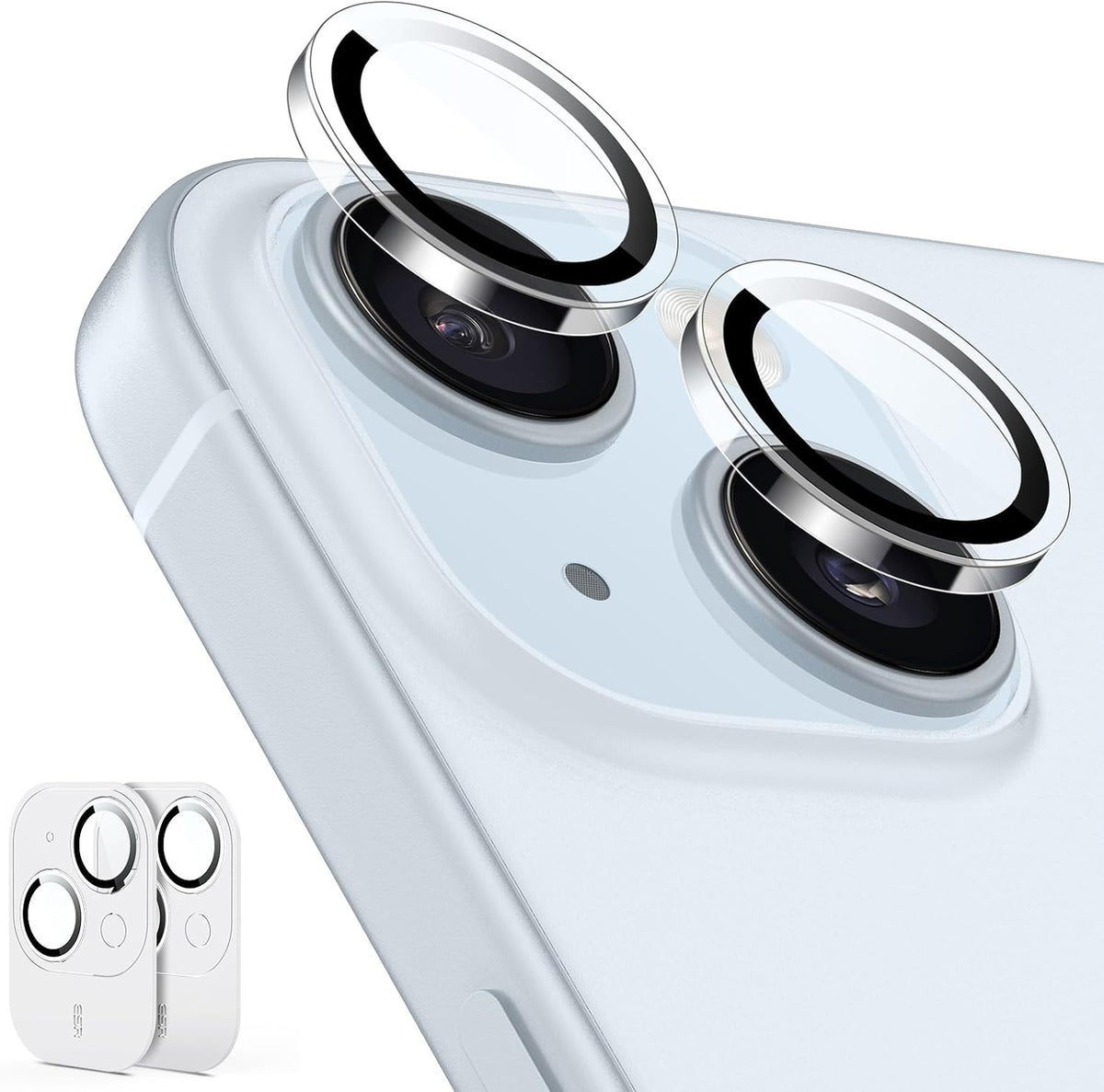 ESR for iPhone Duo Camera Lens Protector, 1 Pack, Blue