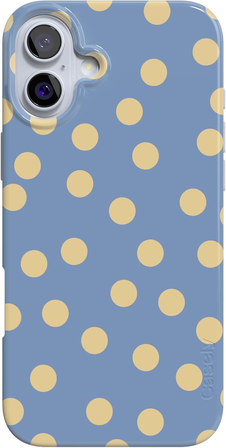 Casely iPhone 17 Case | Pastel Picnic | Blue Gingham | Compatible with MagSafe | Classic Ultra Thin Design