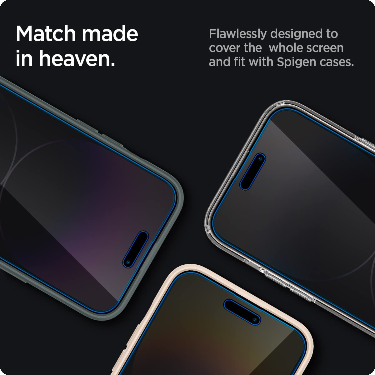 Spigen Privacy Filter Tempered Glass Screen Protector for iPhone 18 Pro Max