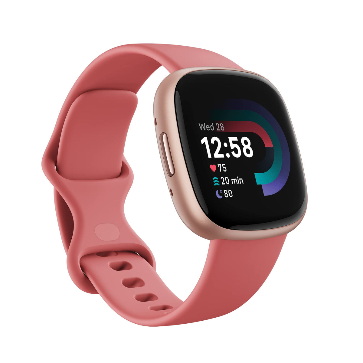 Google Fitbit Versa 4 Fitness Smartwatch with built-in GPS and up to 6 days battery life - compatible with iOS 15 or higher & Android OS 9.0 or higher, Waterfall Blue/Platinum