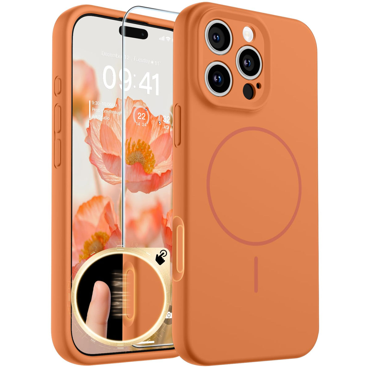 SUPFINE Silicone & Magnetic for iPhone 16 Pro Case