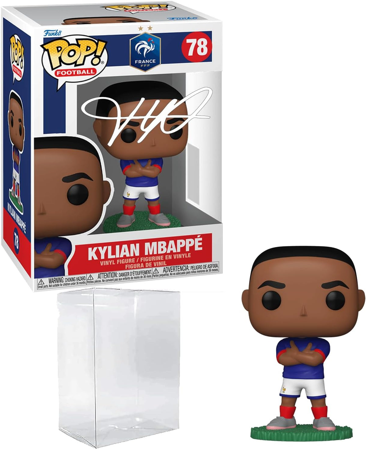 Kylian Mbappe #78 Funko POP! Figurine, France, Facsimile Signed
