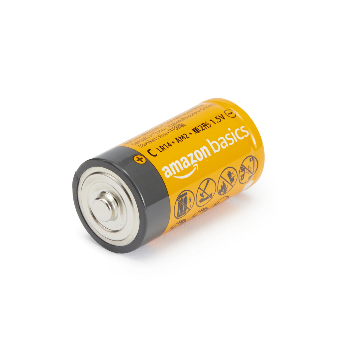Amazon Basics 8-Pack C Cell Alkaline Batteries, 1.5 Volt, 5-Year Shelf Life