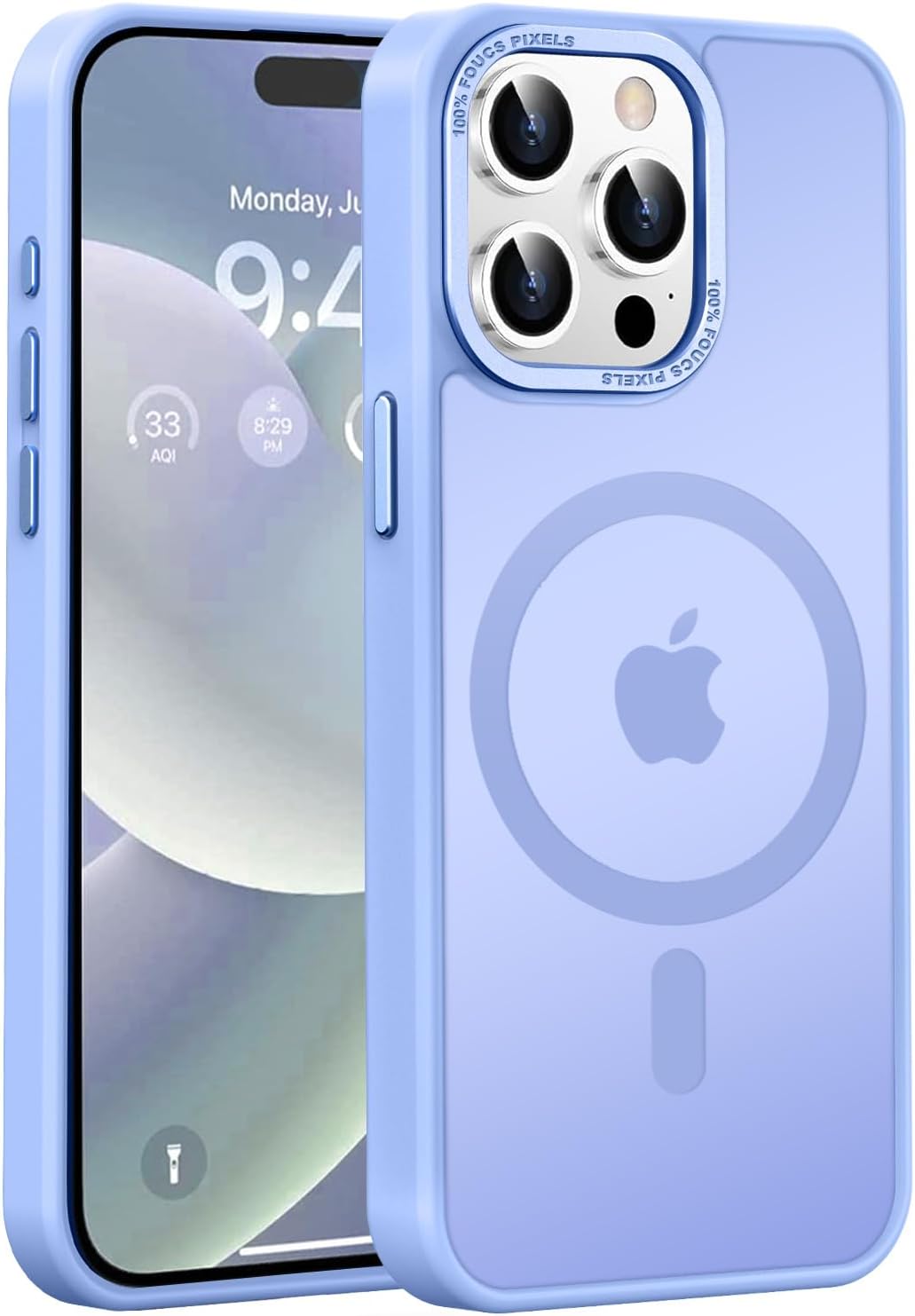 Newfuture Magnetic for iPhone Air Case Matte Shockproof, Light Blue