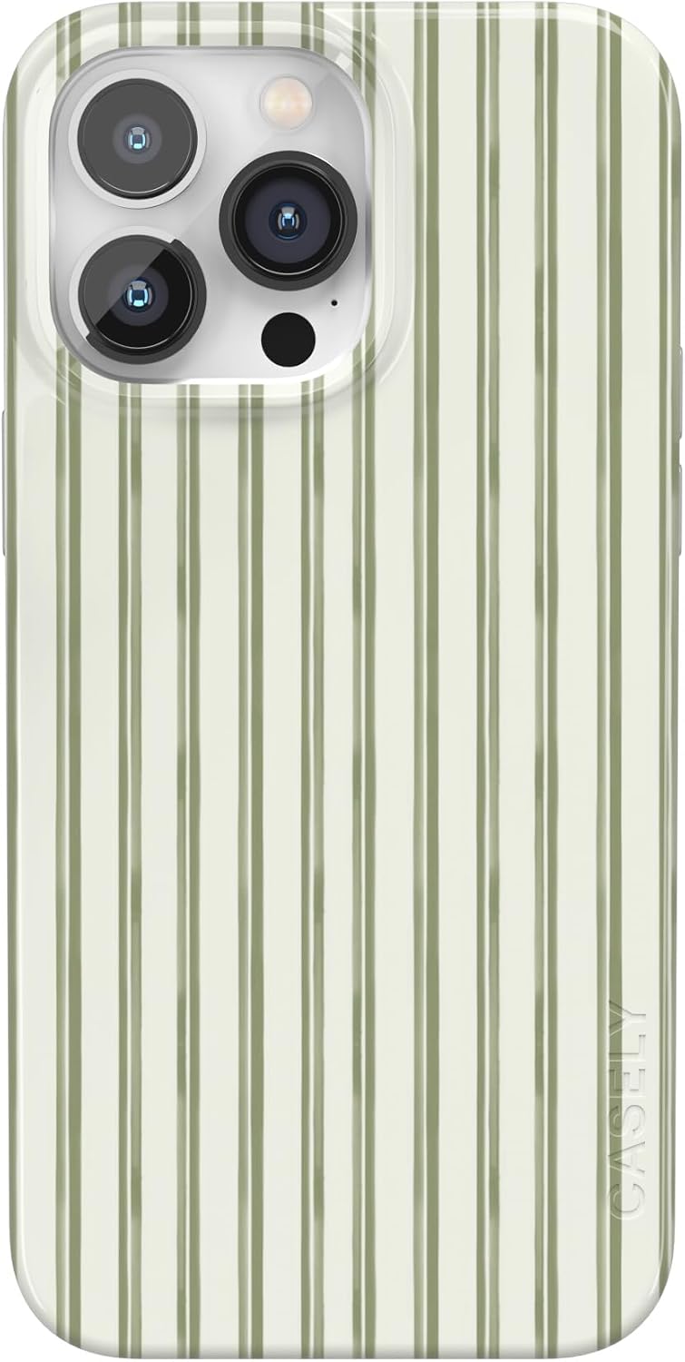 Casely iPhone 17 Case | Pastel Picnic | Blue Gingham | Compatible with MagSafe | Classic Ultra Thin Design