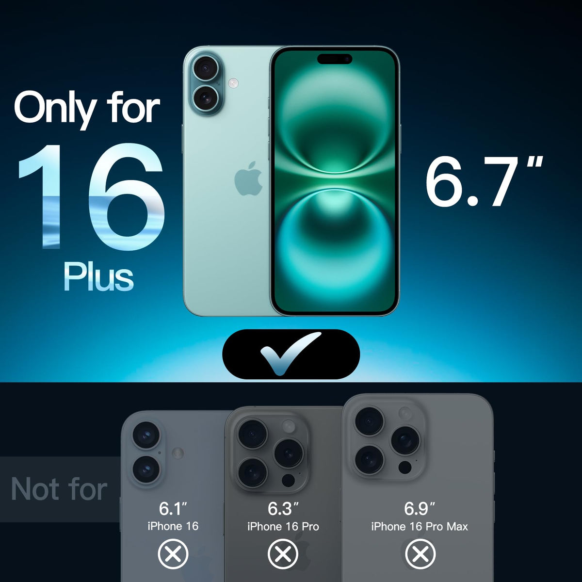 JETech Screen Protector for iPhone 18 Pro Max/17 Pro Max, 3-Pack