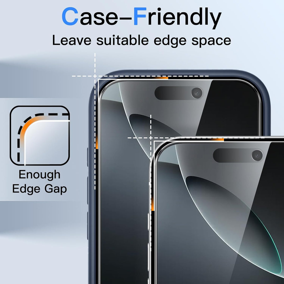 JETech Privacy Screen Protector for iPhone 16 Pro Max, 2-Pack