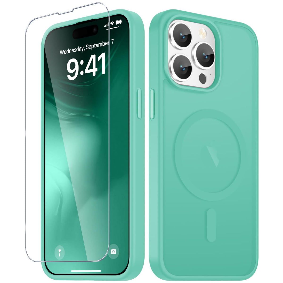 YENAPOON for iPhone 16 Plus Case, Matte Magnetic Phone Cover, Pink