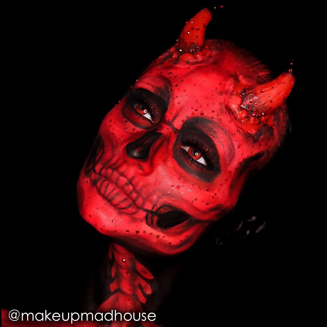 Mehron Makeup Paradise AQ - WHITE, Water-Activated Face & Body Paint