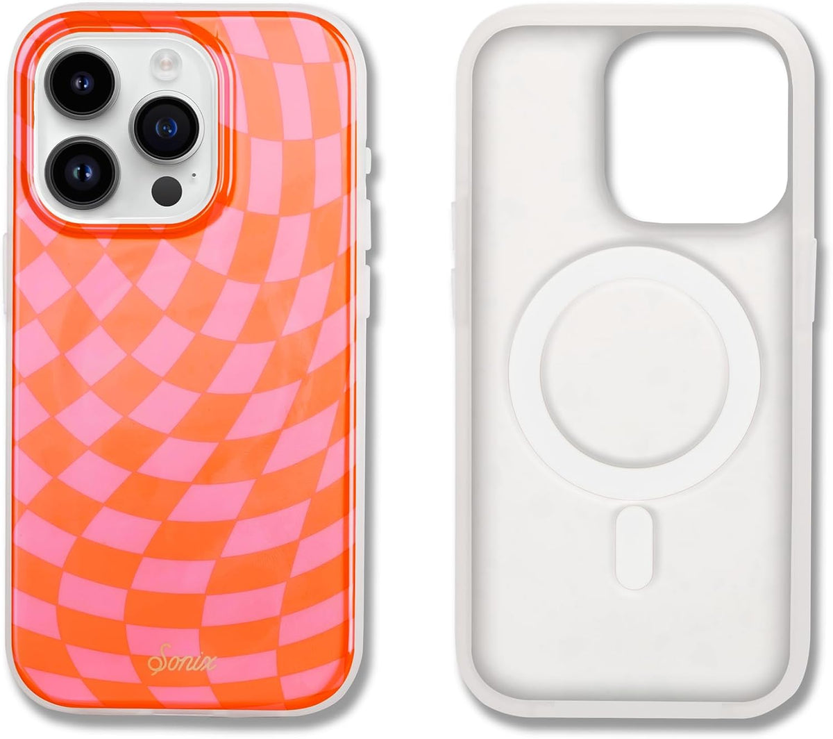 Sonix Case for iPhone 18 Pro, 17 Pro | Abstract Stripe Brown/Blue