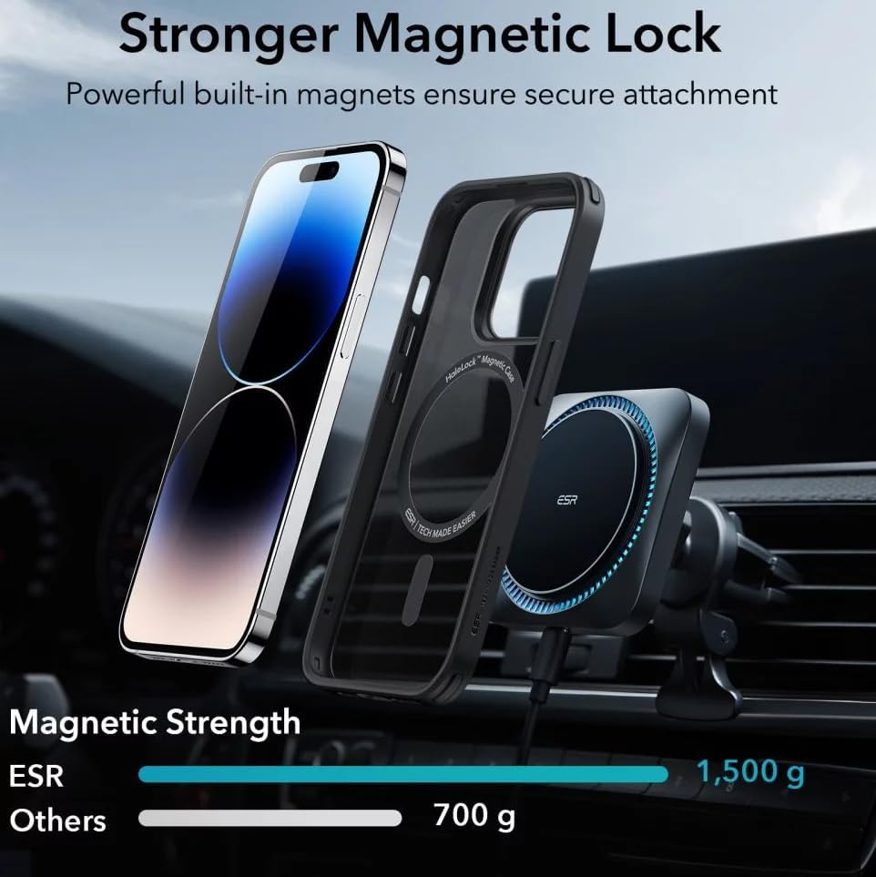 ESR Classic Hybrid for iPhone 15 Pro Max Case, Clear