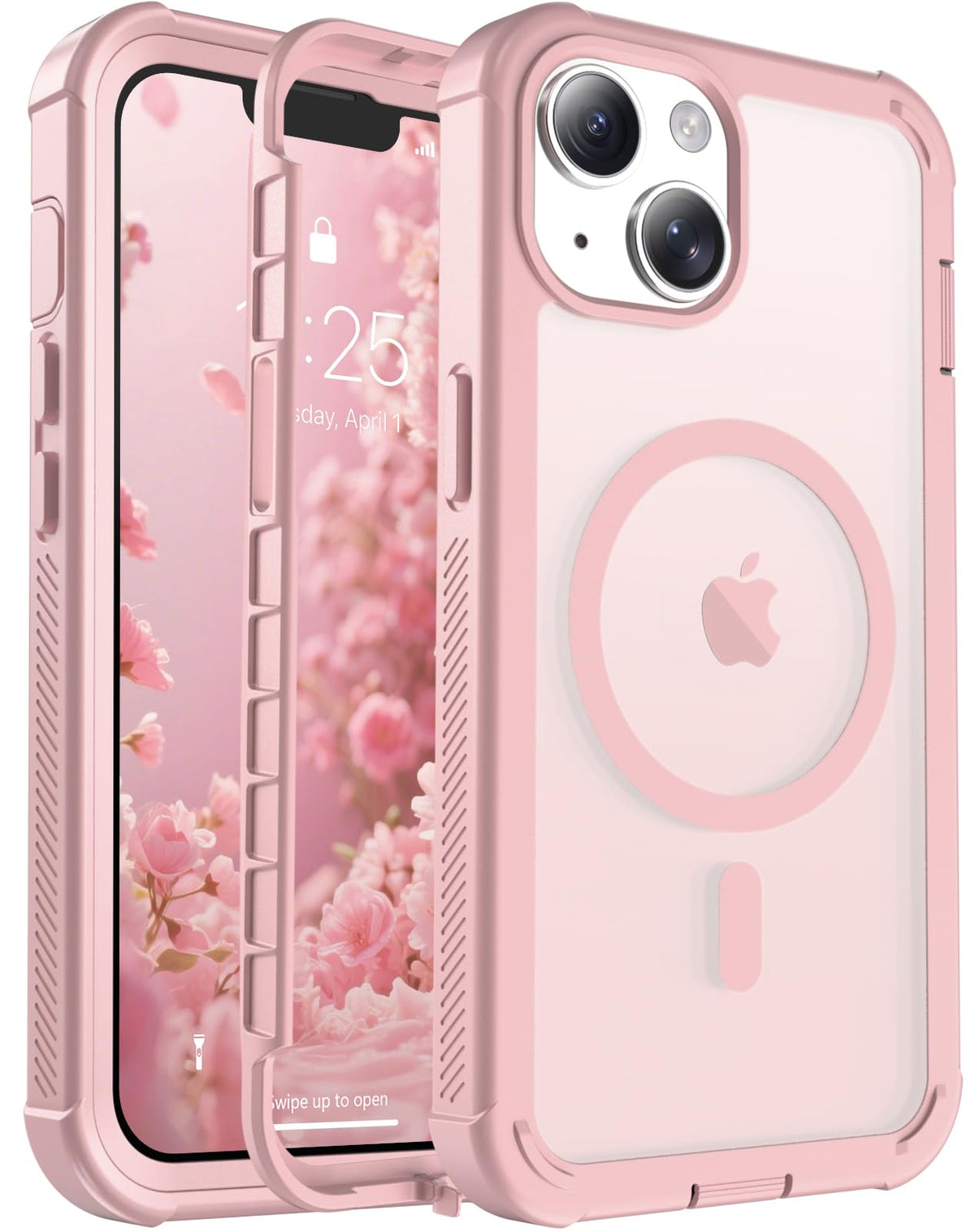 jaroco Magnetic for iPhone 15 Case Heavy Duty Protection Black