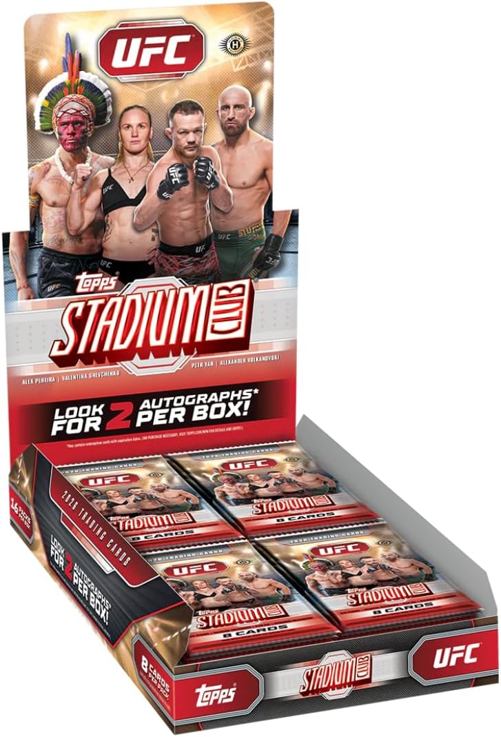 NEW | 2026 Topps UFC Stadium Club Hobby Box | 2 Autographs Per Box | Factory Sealed