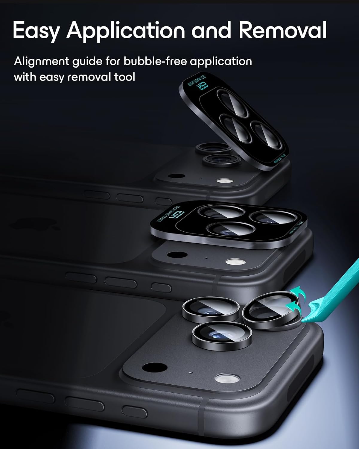 ESR for iPhone Duo Camera Lens Protector, 1 Pack, Blue