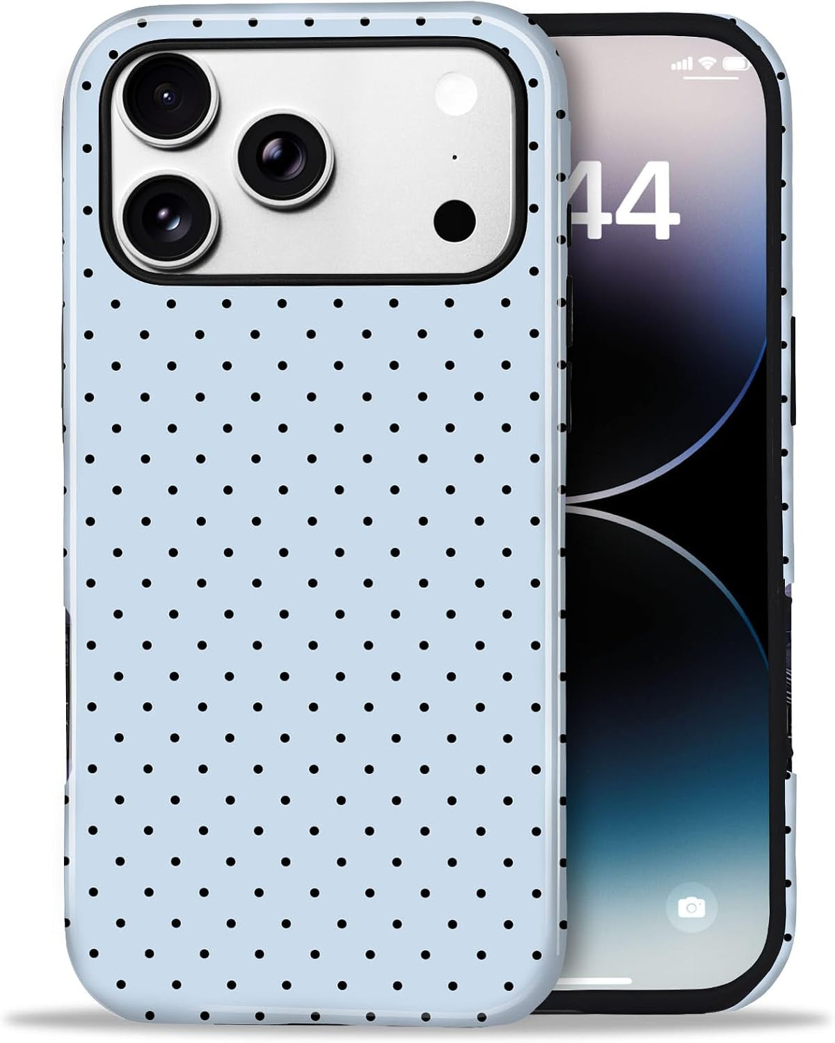 for iPhone 12/12 Pro Cute Polka Dot Phone Case, Yellow