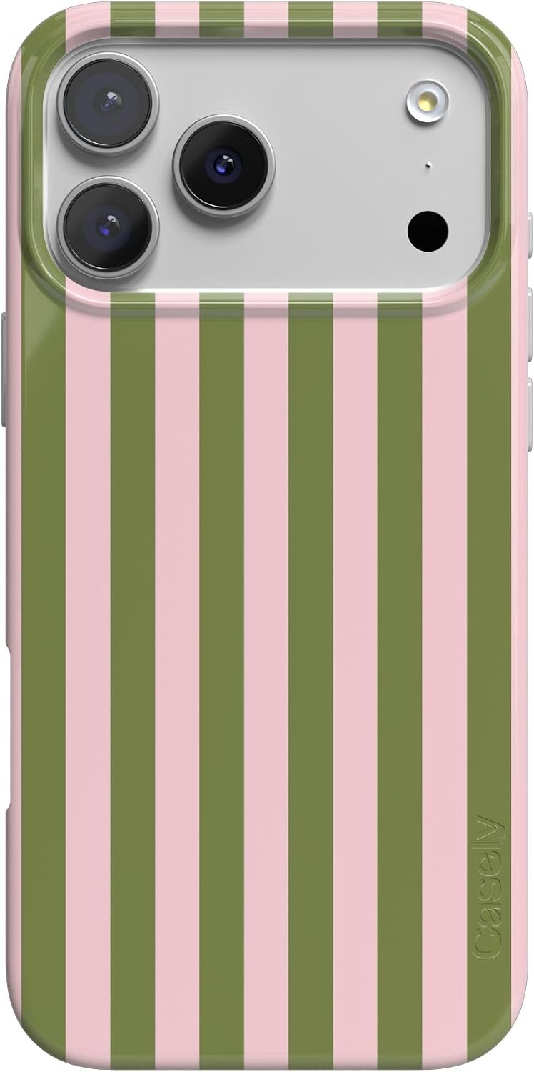 Casely iPhone 17 Case | Pastel Picnic | Blue Gingham | Compatible with MagSafe | Classic Ultra Thin Design