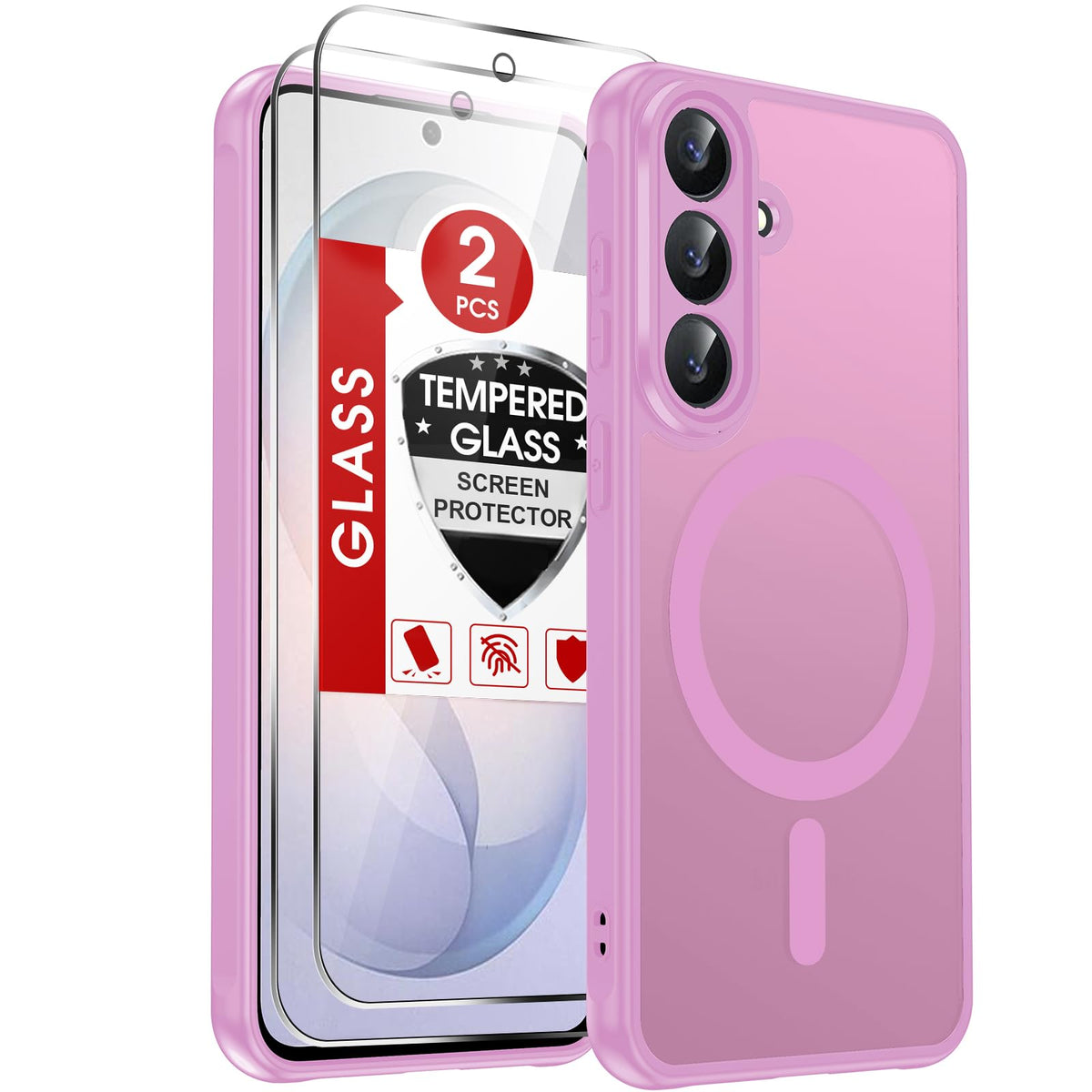 LeYi for Pixel-8A Phone Case: MagSafe Fit & Screen Protector Crystal Clear