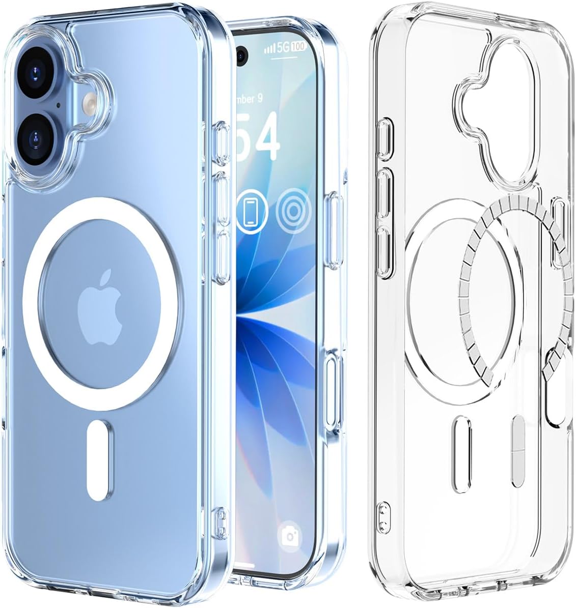 Newfuture Magnetic for iPhone Air Case Matte Shockproof, Light Blue