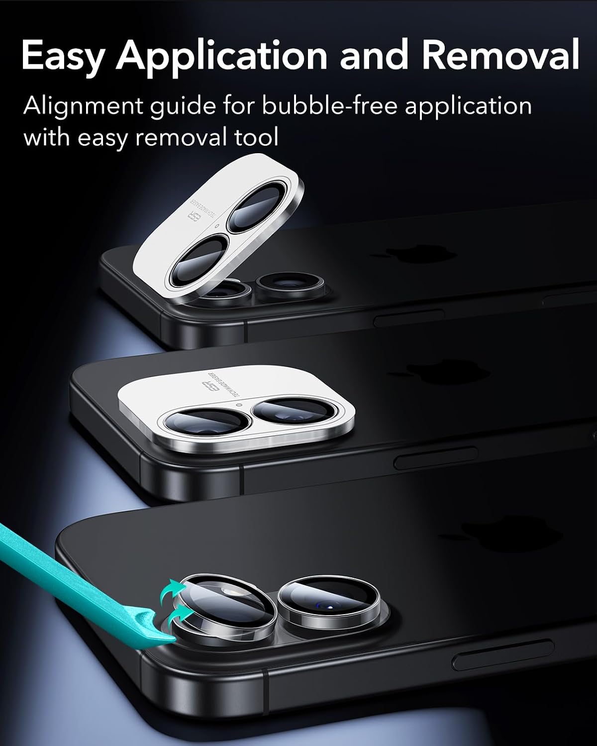 ESR for iPhone Duo Camera Lens Protector, 1 Pack, Blue