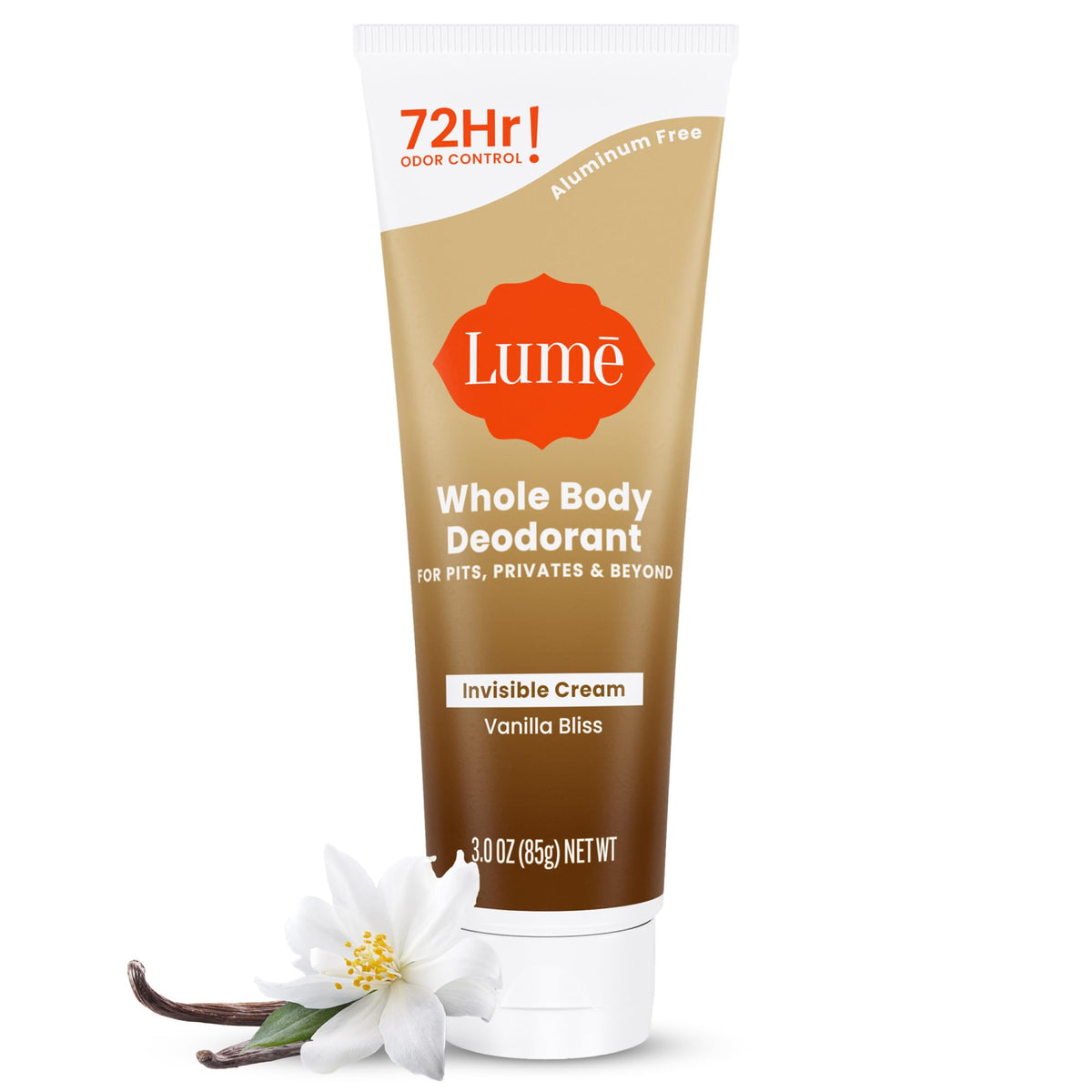 Lume Whole Body Deodorant - Cream Tube - 3 oz, 2 pk (Soft Powder)