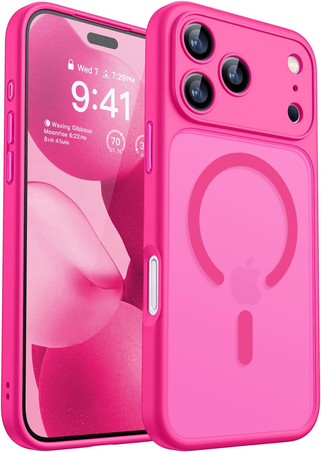 CANSHN Magnetic Shockproof for iPhone 16 Plus Case, Deep Green