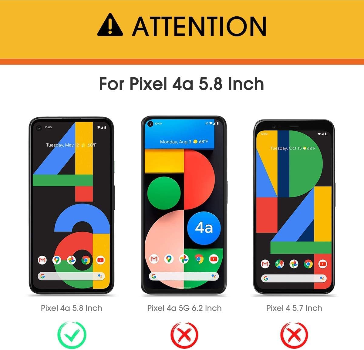 OMOTON 3+2 Pack for Google Pixel 11 Screen Protector 6.3-inch