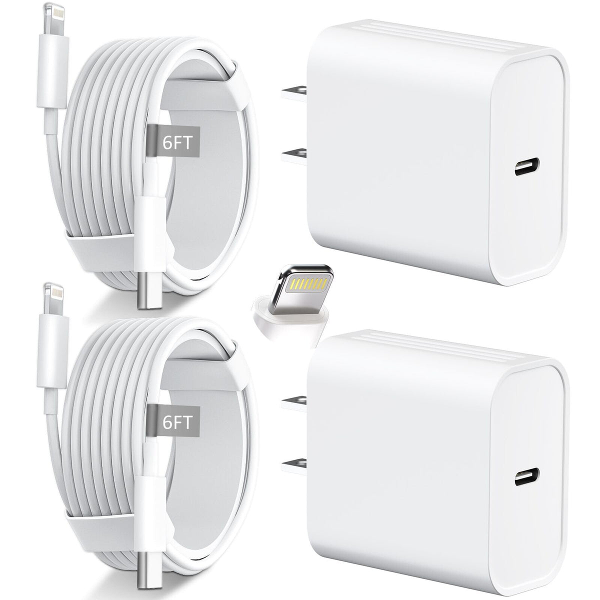 iPhone 14 13 12 11 Charger Fast Charging 20W USB C Charger Type C Charger Fast Charging Block with 10FT Long USB C to Lightning Cable for iPhone 14/13/12/12 Pro Max/11/Xs Max/XR/X,AirPods Pro,2 Pack