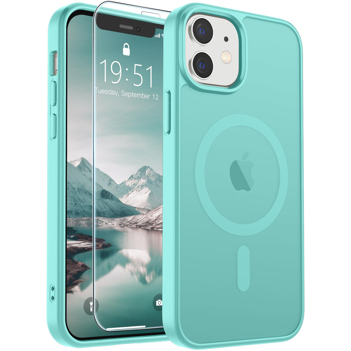 SUPFINE Magnetic for iPhone 13 Case/iPhone 14 Case Black