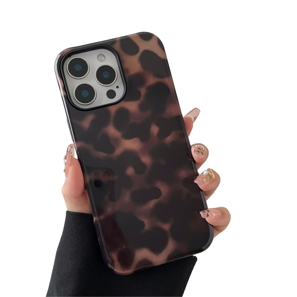 Longlayss Compatible with iPhone 15 Pro Case Tortoise Shell Phone Case