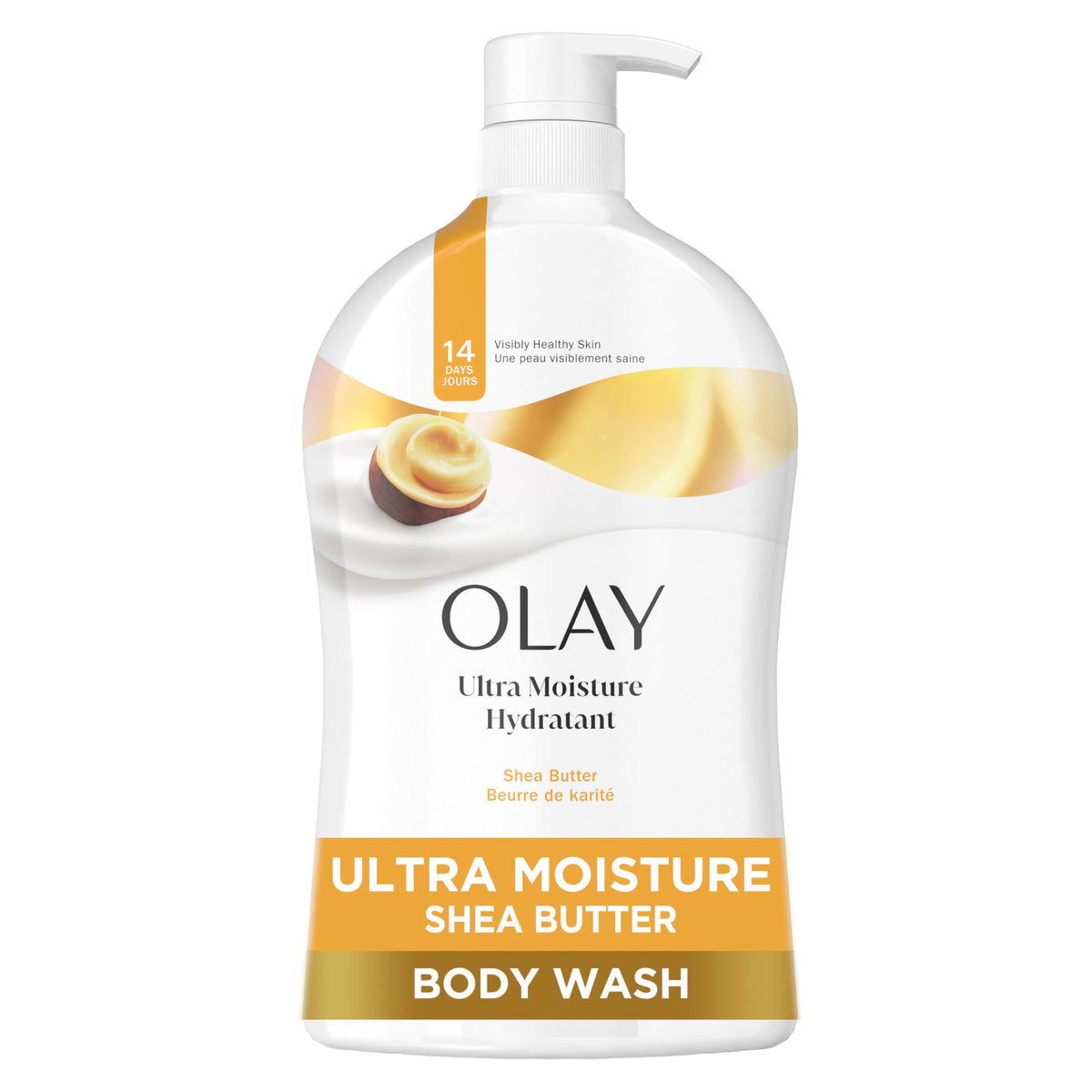 Olay Body Wash for Women, Ultra Moisture Shea Butter Scent, 35 fl oz