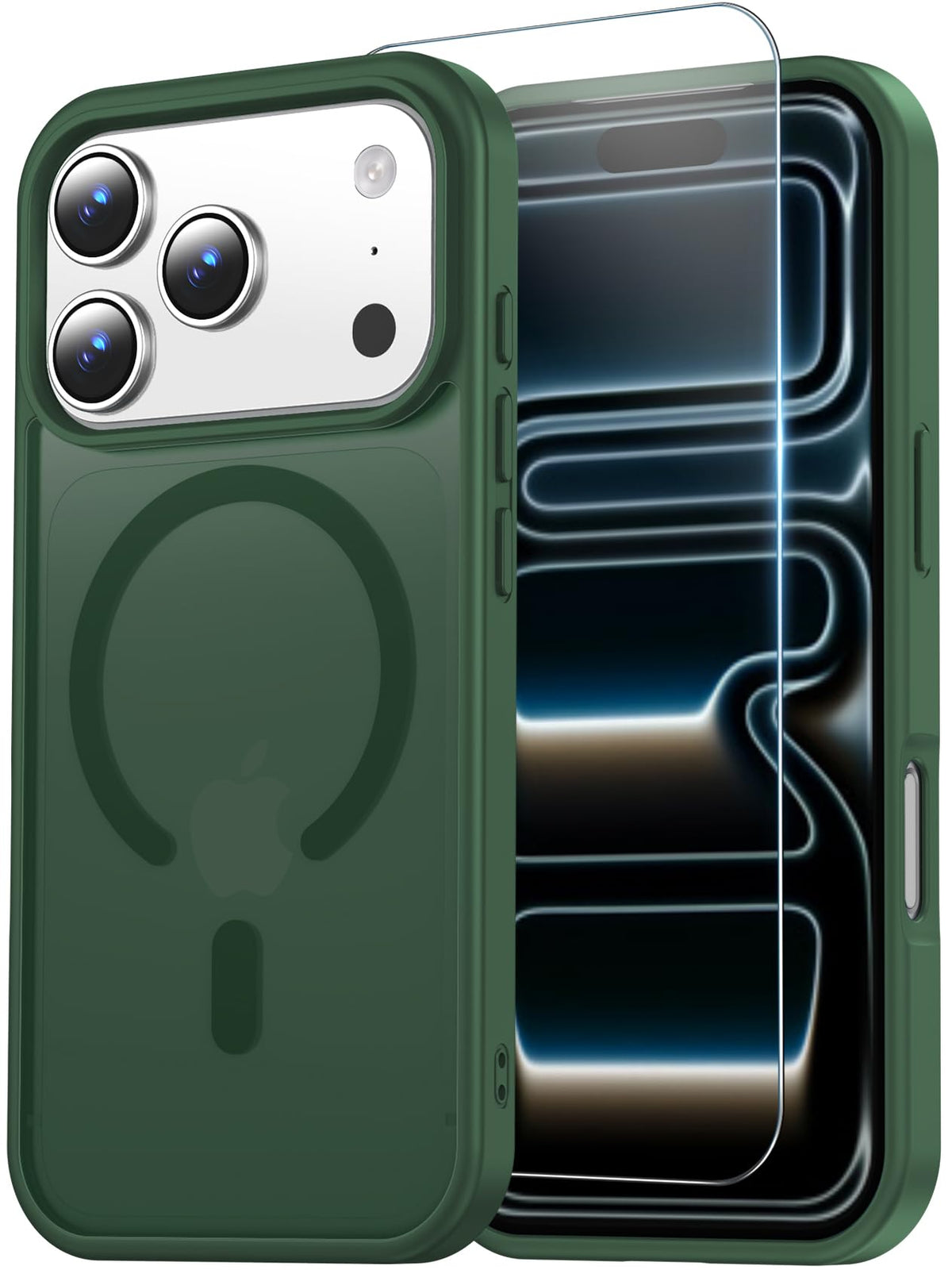 Temdan for iPhone AIR Case with Screen Protector Beige