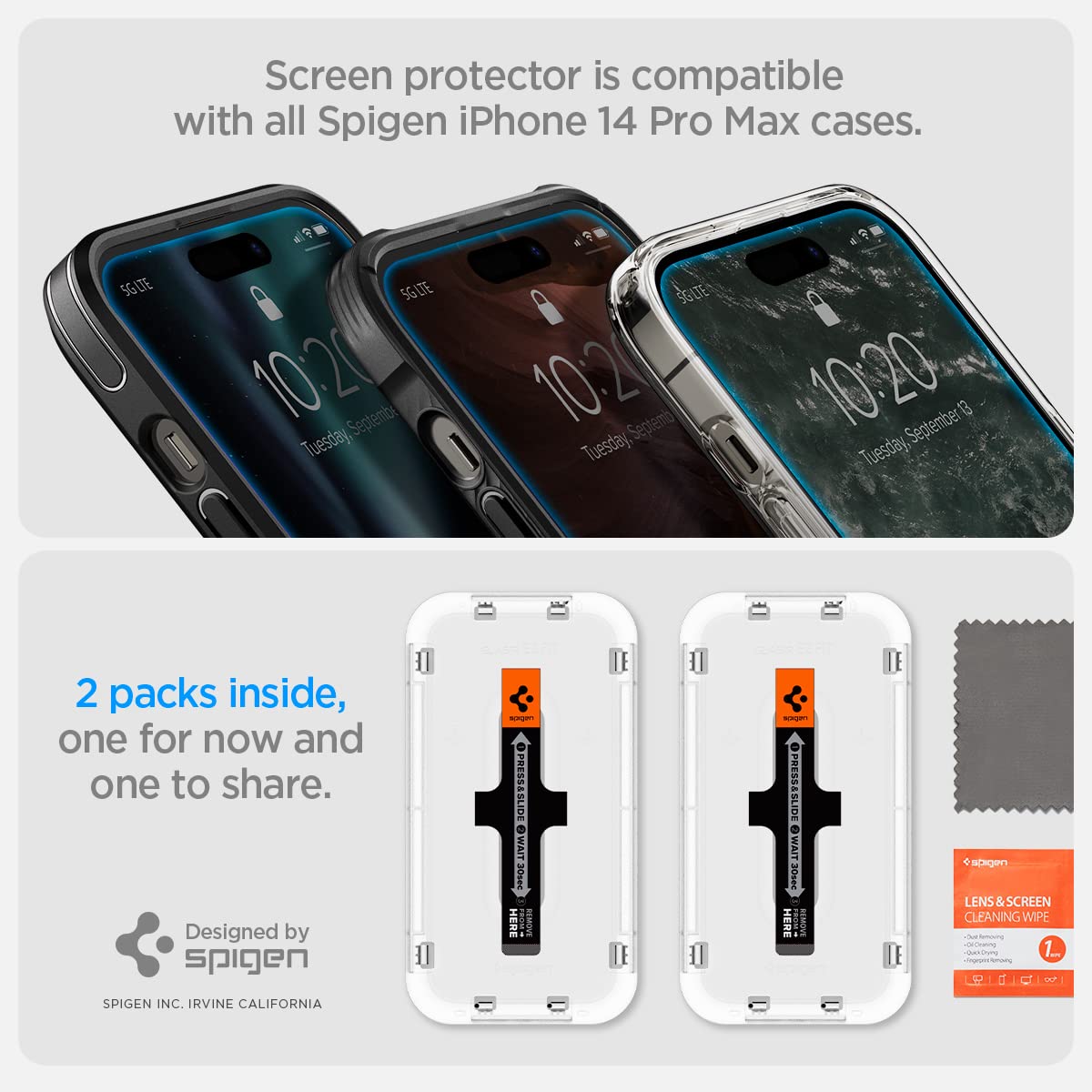 Spigen Screen Protector for iPhone 18 Pro Max, 17 Pro Max, 16 Pro Max