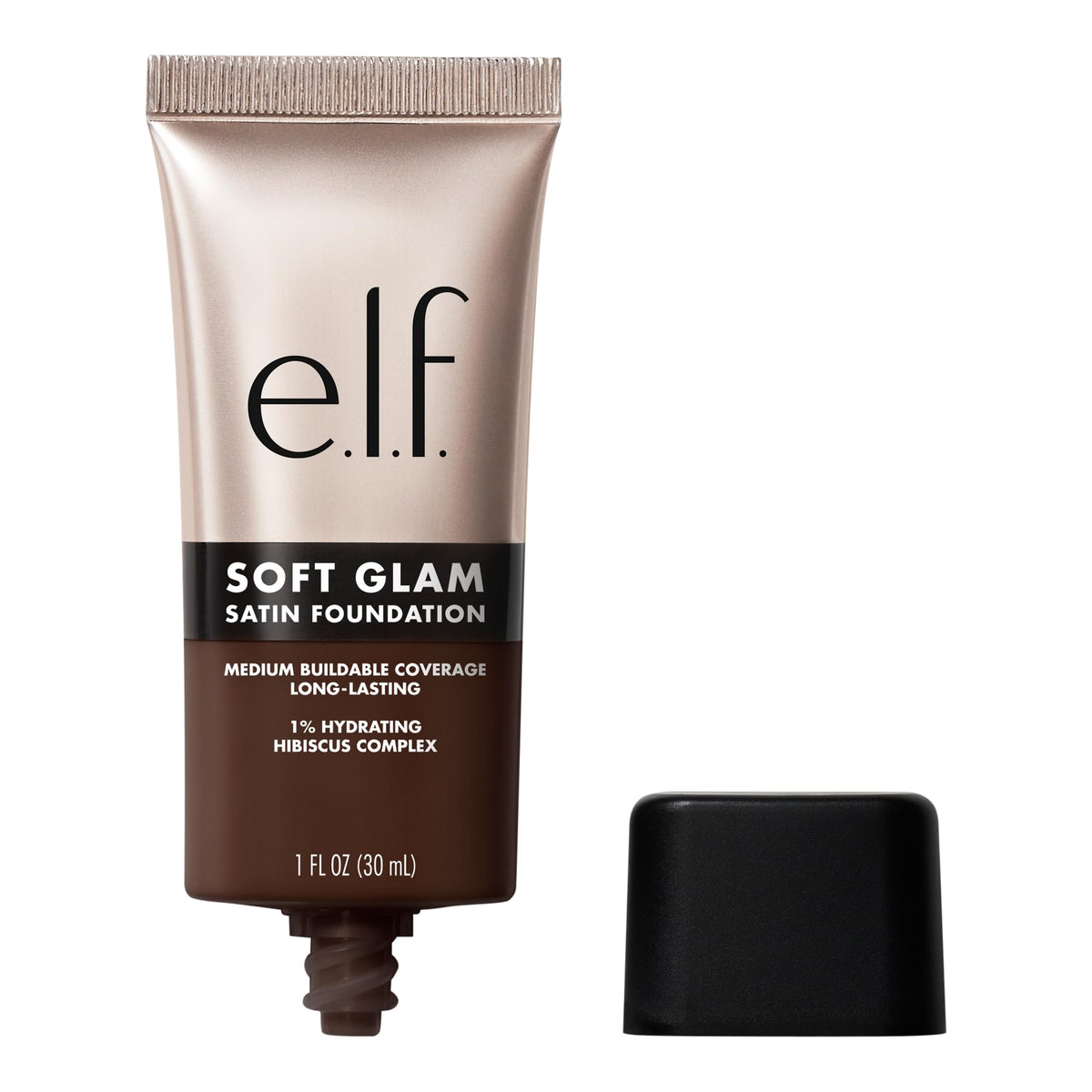 e.l.f. Soft Glam Satin Foundation, Medium Coverage, 43 Tan Cool