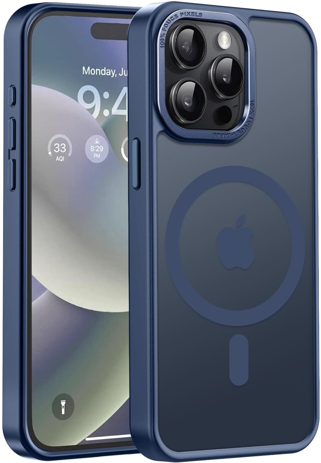 Newfuture Magnetic for iPhone Air Case Matte Shockproof, Light Blue