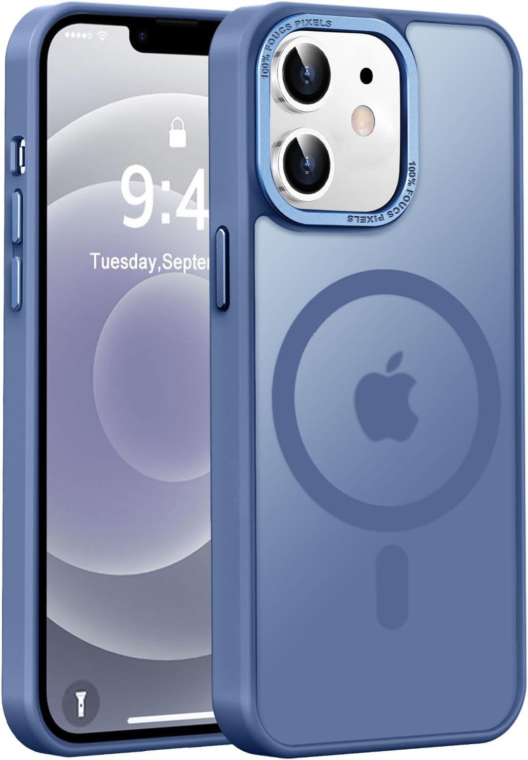 Newfuture Magnetic for iPhone Air Case Matte Shockproof, Light Blue