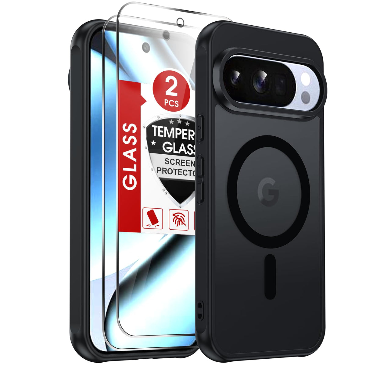 LeYi for Pixel-8A Phone Case: MagSafe Fit & Screen Protector Crystal Clear