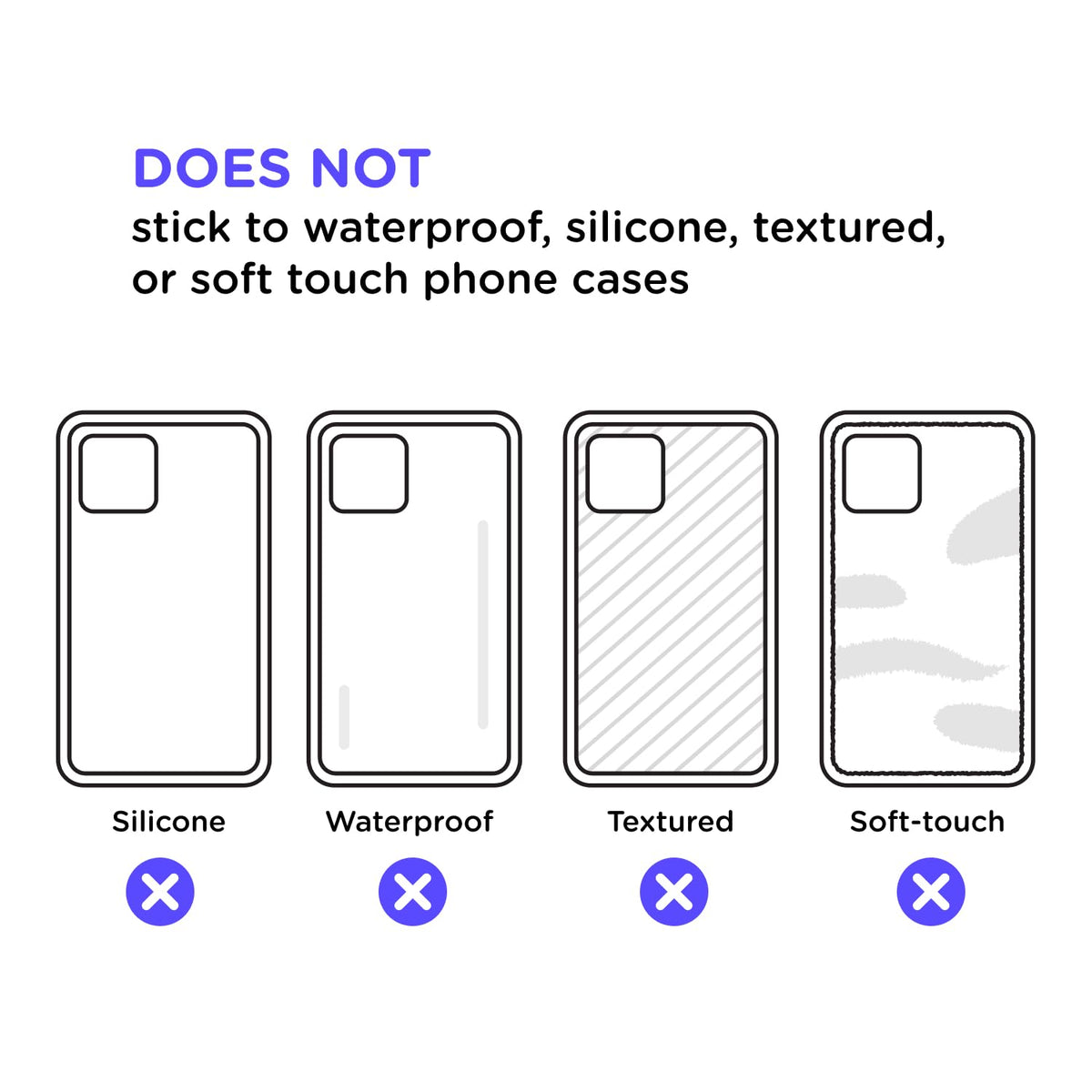 PopSockets Adhesive Phone Grip, Holder- Black
