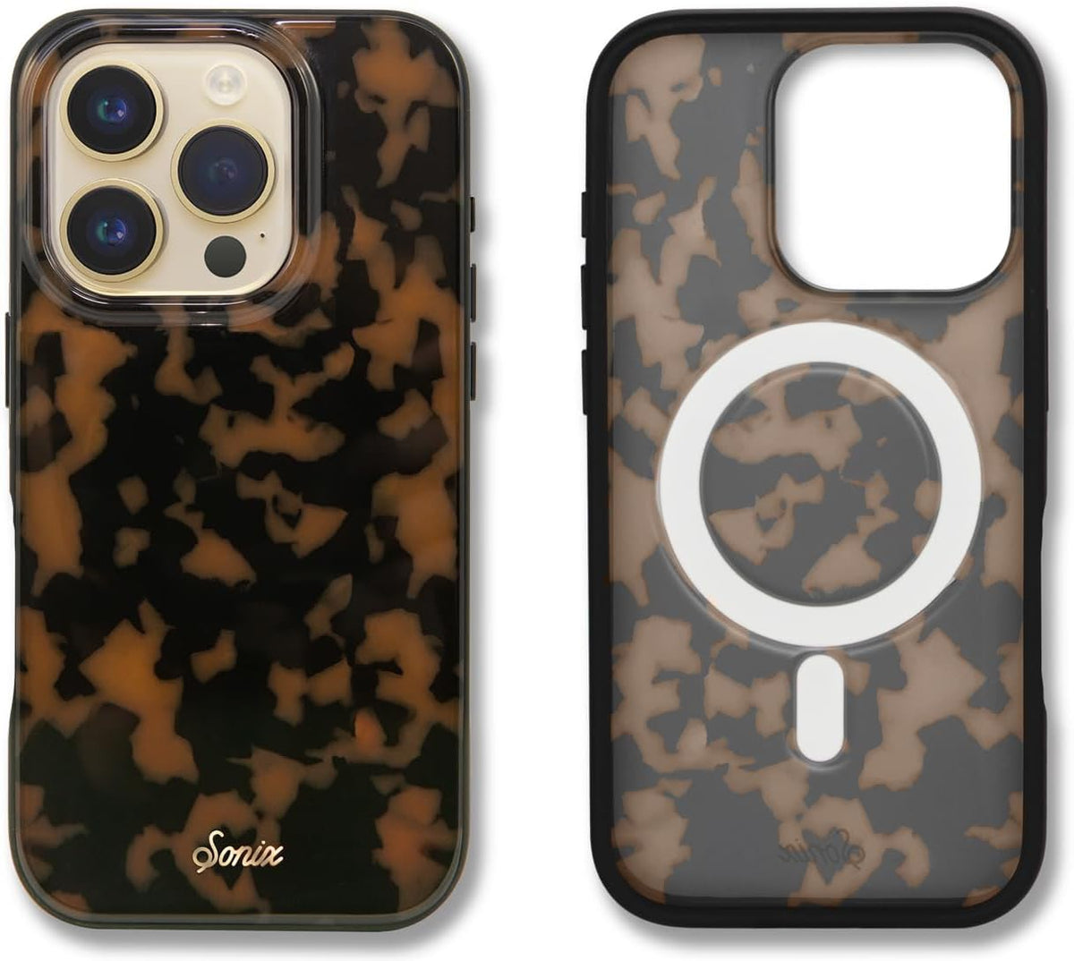 Sonix Case for iPhone 18 Pro, 17 Pro | Abstract Stripe Brown/Blue