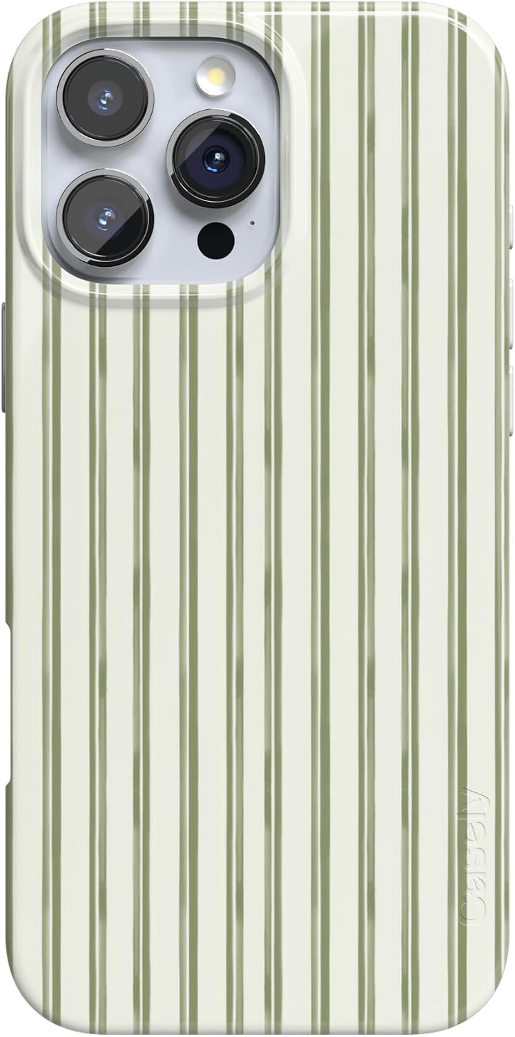 Casely iPhone 17 Case | Pastel Picnic | Blue Gingham | Compatible with MagSafe | Classic Ultra Thin Design