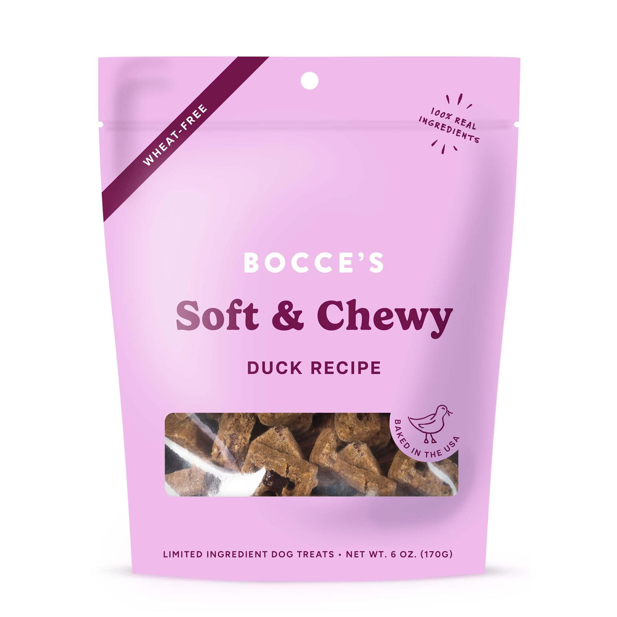 Bocce's Bakery Say Moo Soft & Chewy Dog Treats, Beef & Cheddar Flavor, 6 oz