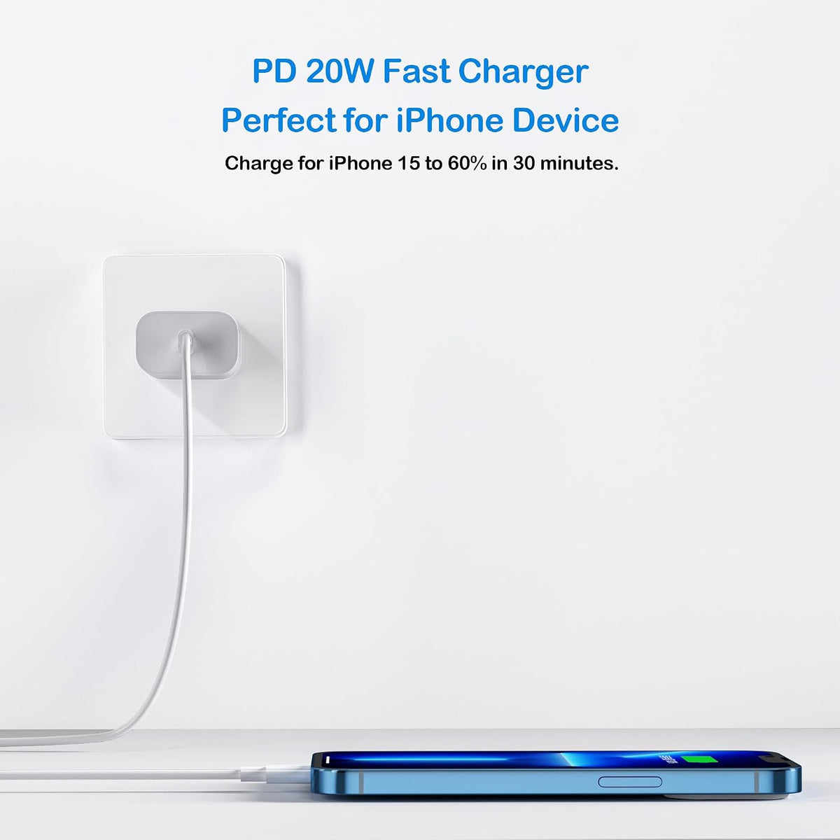 USBC Charger Block for iPhone 18 Charging Plug,MFI Certified Fast USB C Wall Cube 2Pack Power Adapter for iPhone18/Duo/17/16/15/14/13/12/11/e/Air/Pro/Plus/Pro Max,for iPad Pro/Air/Mini USB-C Brick Box