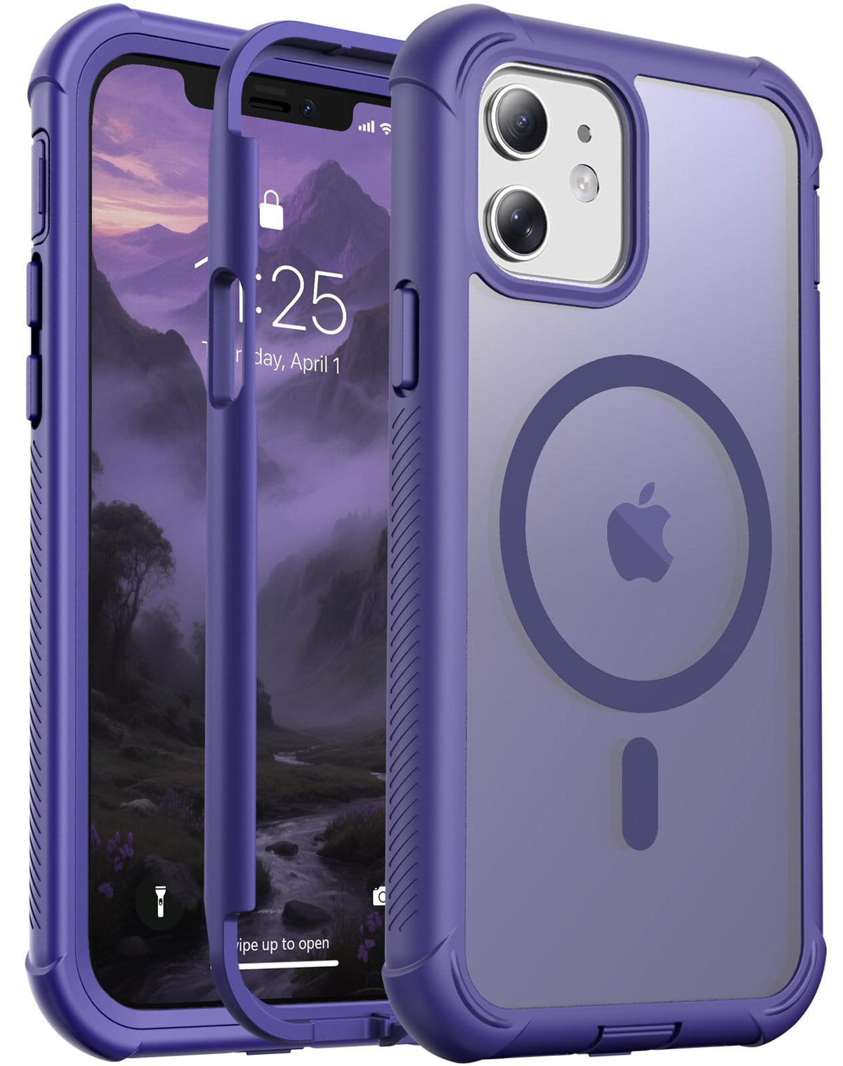 jaroco Magnetic for iPhone 15 Case Heavy Duty Protection Black