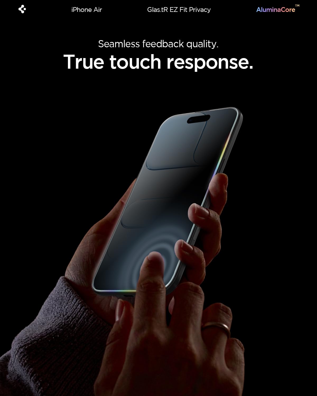 Spigen Privacy Filter Tempered Glass Screen Protector for iPhone 18 Pro Max