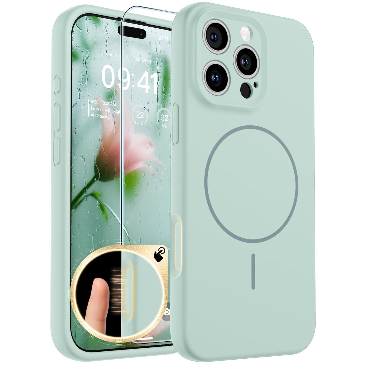 SUPFINE Silicone & Magnetic for iPhone 16 Pro Case